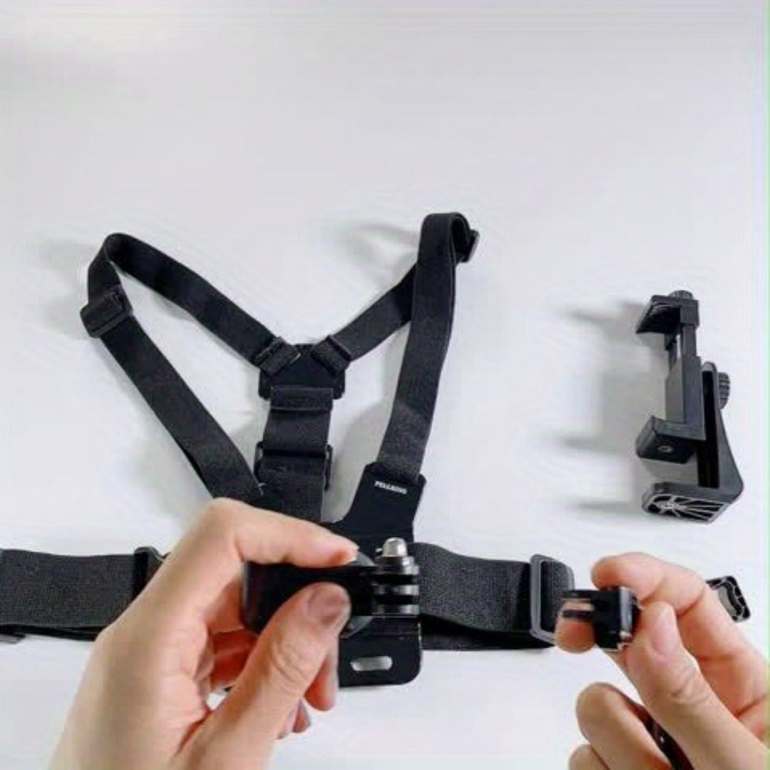 Phone Chest Mount Harness | Adjustable POV Camera Strap System