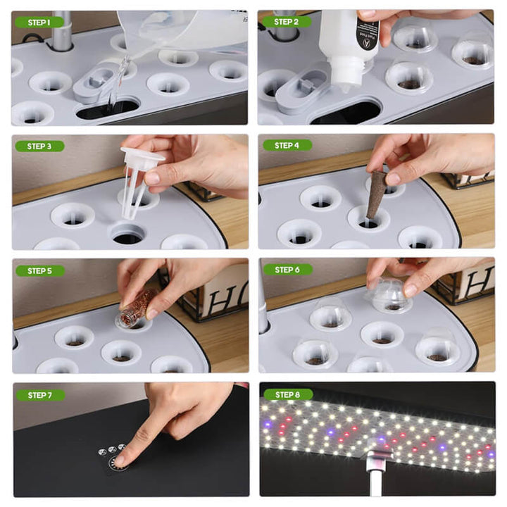 Hydroponic Garden System | 12 Pod Indoor Growing Kit