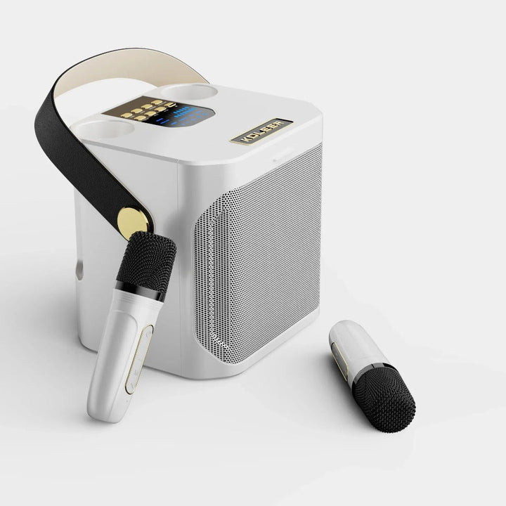 Portable Karaoke Speaker | Dual Wireless Microphones With 360° Sound