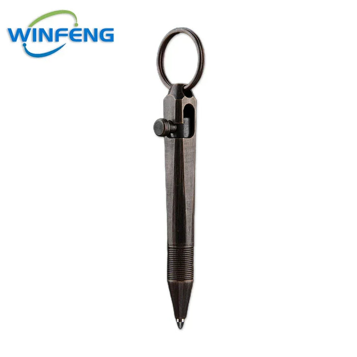 Tactical Mini Pen | Brass Keychain Self-Defense Tool