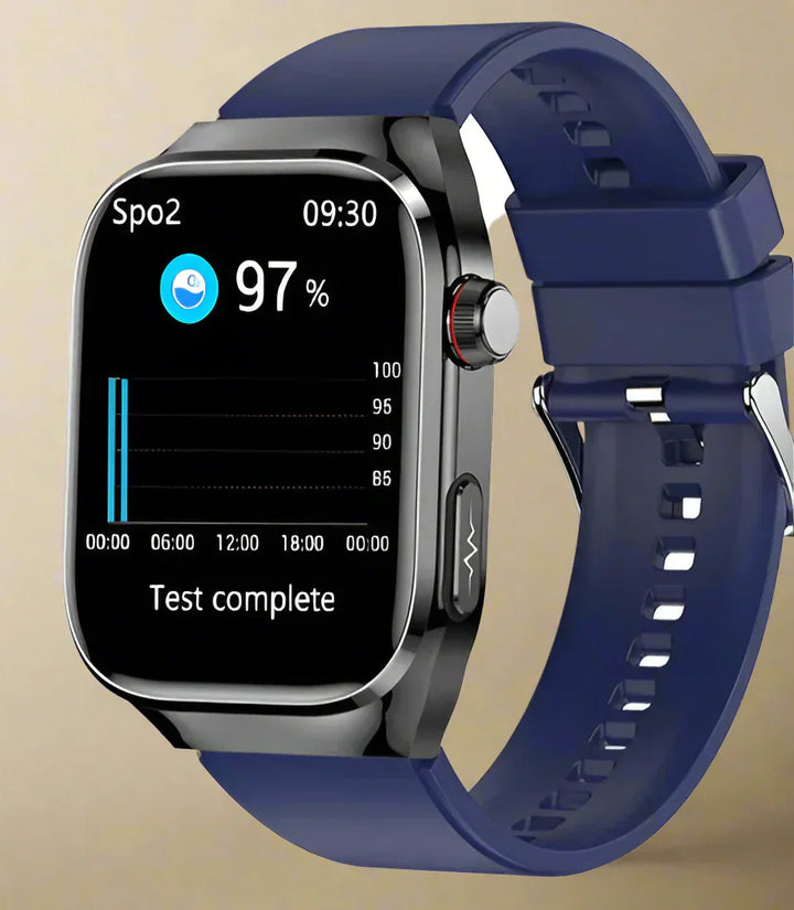 Smart Health Monitor Watch | ECG Blood Sugar Tracking Display