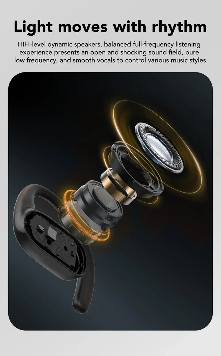 Wireless Earbuds | Dynamic Light Flow Charging Case