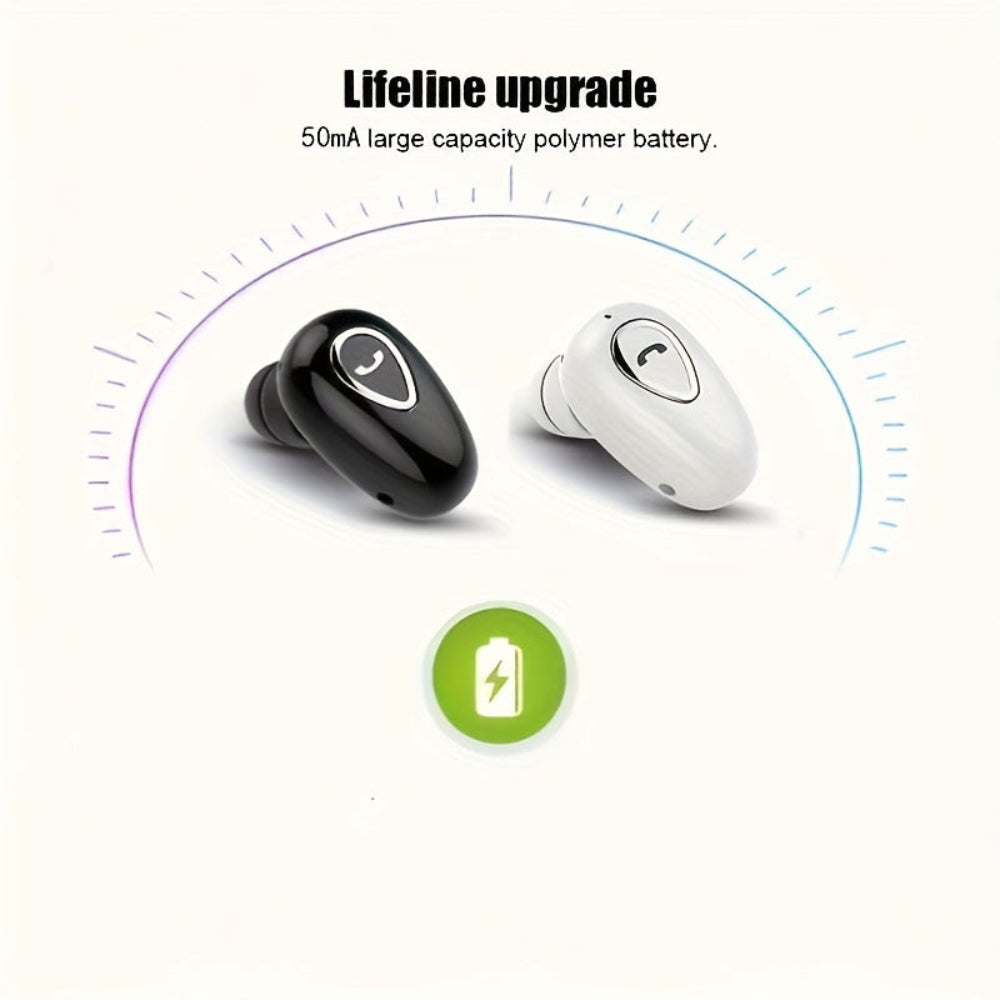 Wireless Bluetooth Earbud | Compact Single Ear Design with Clear Call Quality